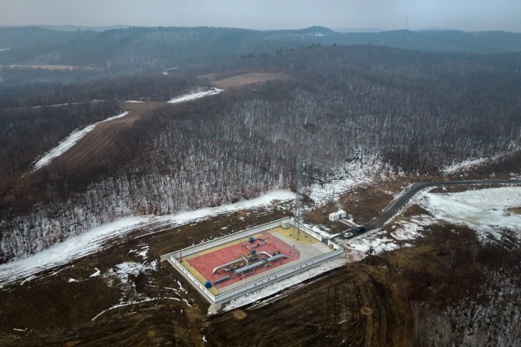 a power of siberia pipeline facility in heihe, heilongjiang province, china