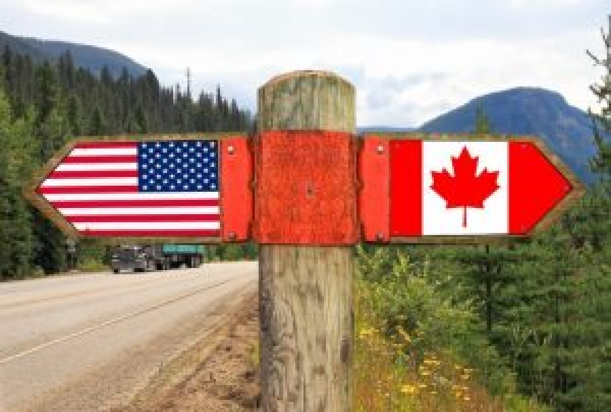 usa to canada by car