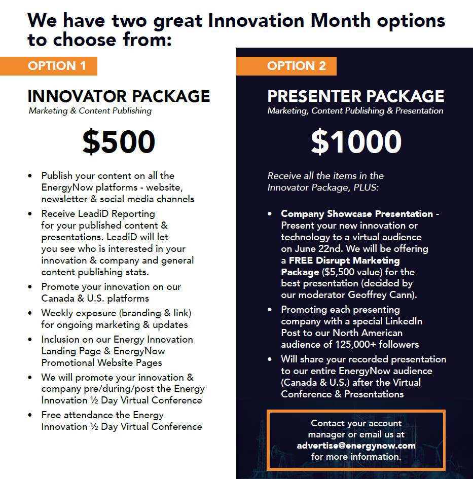 Energy Innovation Month - Pricing V3