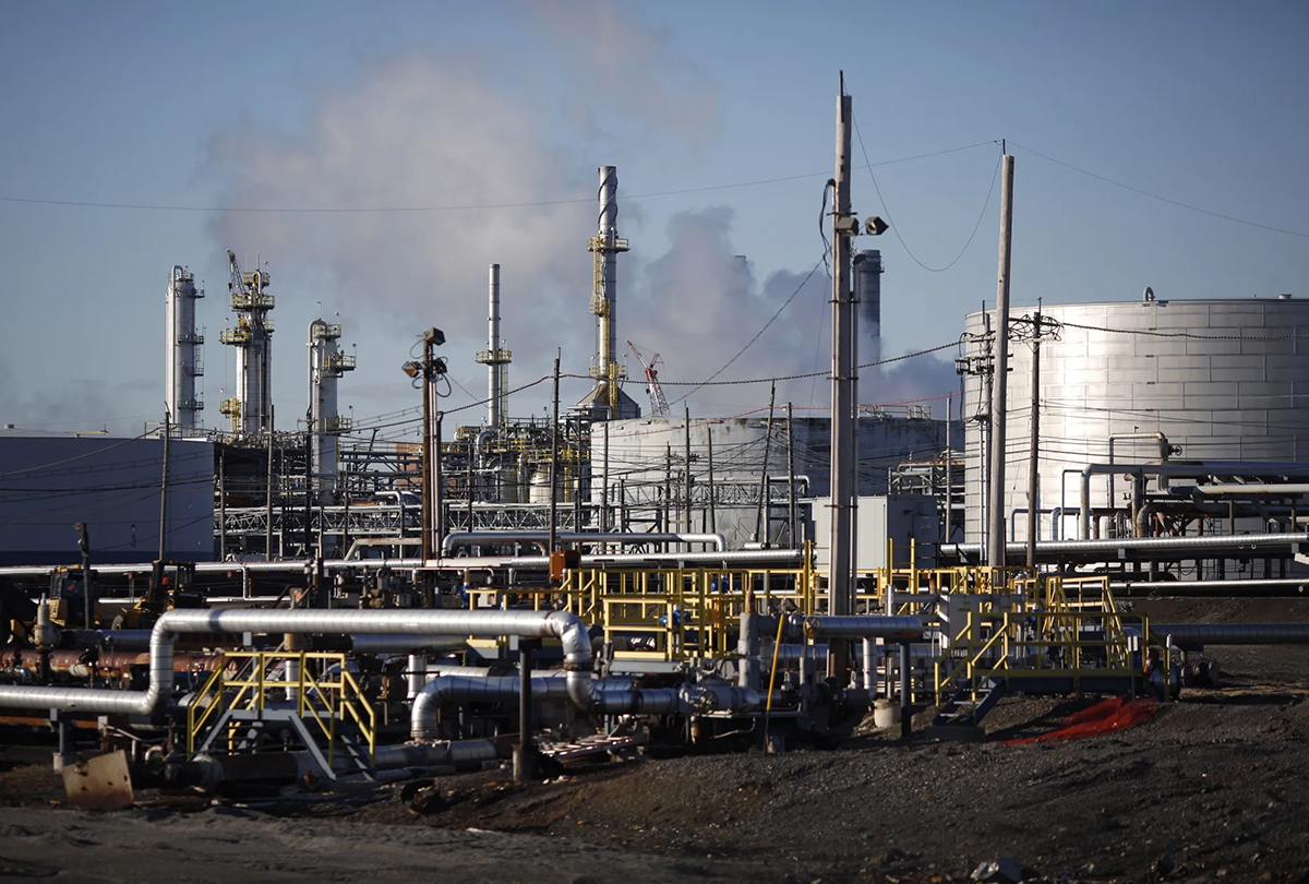 ethane terminal pipelines and other infrastructure stands inside the sunoco logistics marcus hook industrial complex in marcus hook, pennsylvania 1200x810