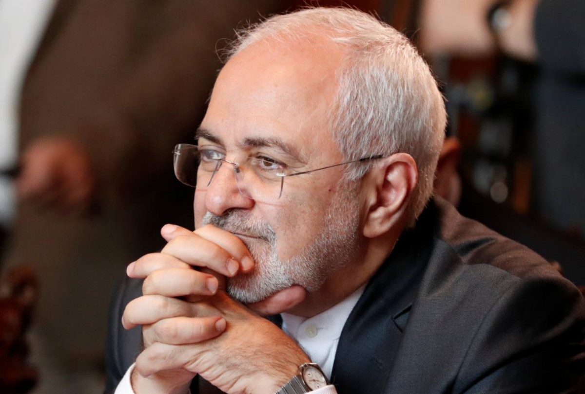 FILE PHOTO: Iranian Foreign Minister Mohammad Javad Zarif attends a meeting with his Russian counterpart Sergei Lavrov in Moscow, Russia April 28, 2018. REUTERS/Grigory Dukor