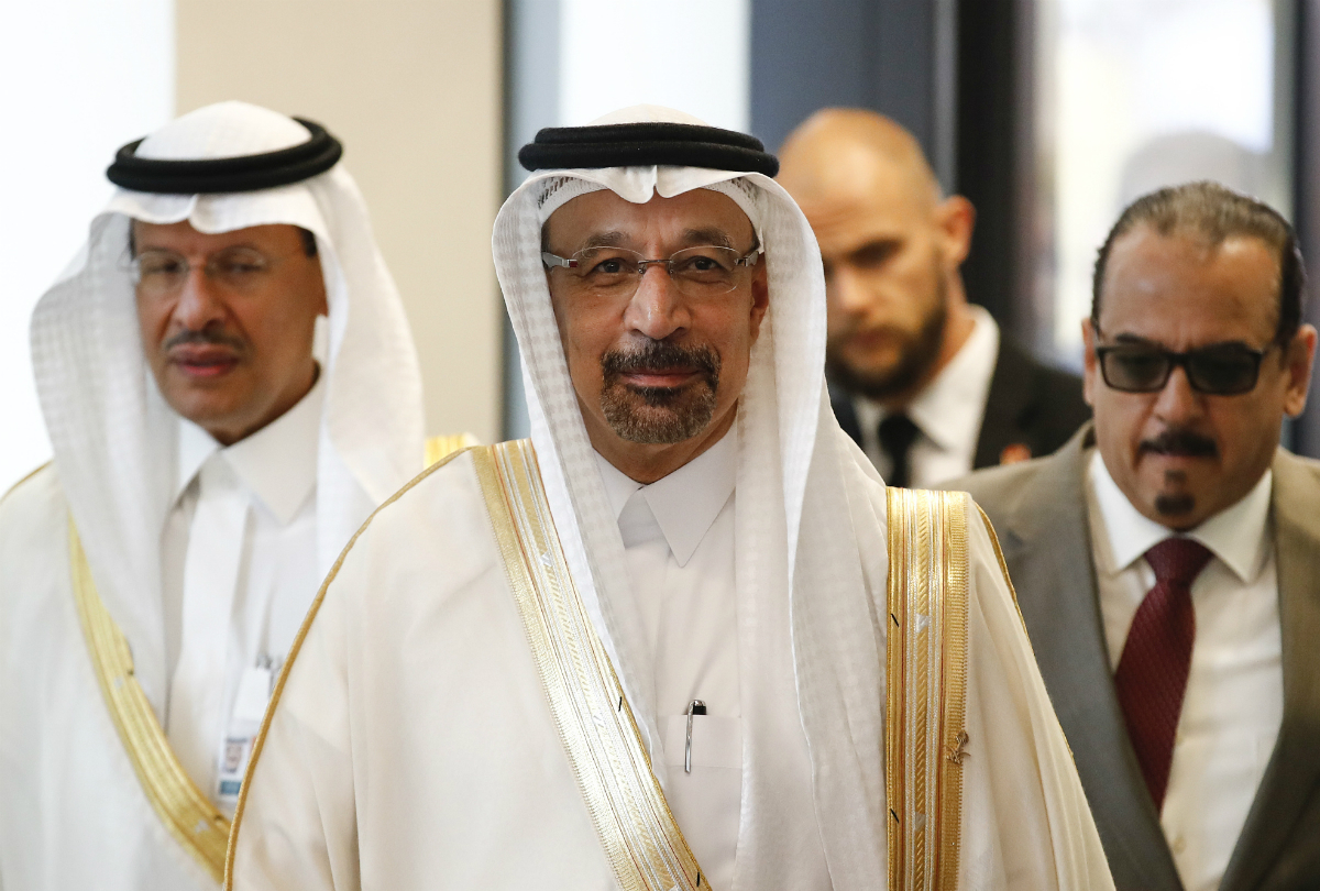 Khalid Al-Falih, Saudi Arabia's energy and industry minister, arrives ahead of the 174th Organization Of Petroleum Exporting Countries (OPEC) meeting in Vienna, Austria, on Friday, June 22, 2018. Photographer: Stefan Wermuth/Bloomberg
