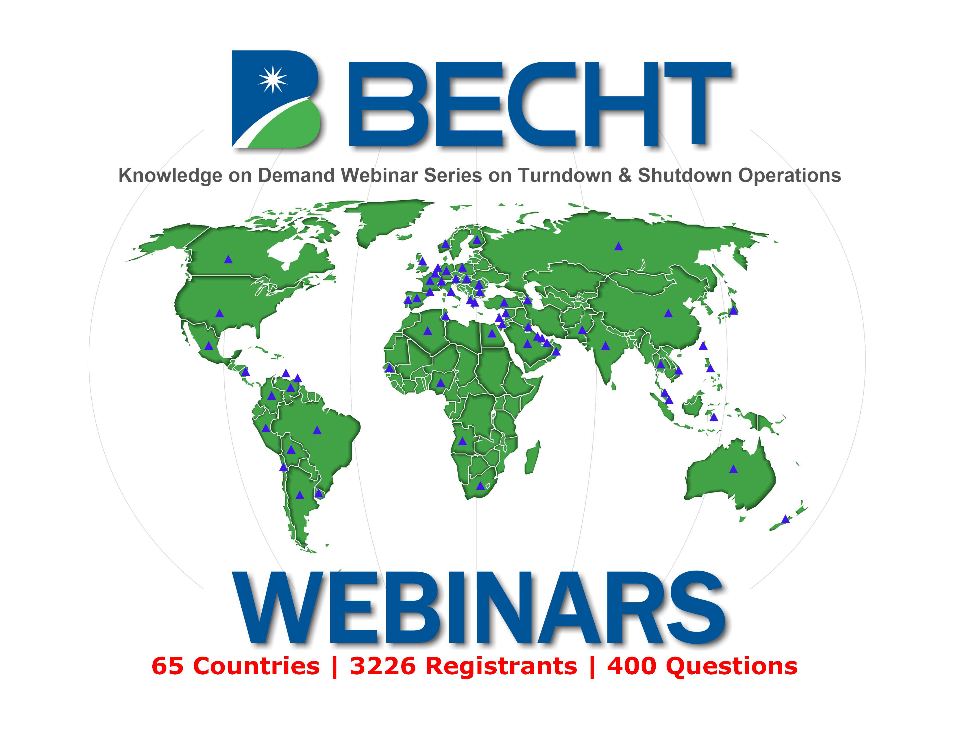 Knowledge-on-Demand Turndown and Shutdown Considerations Webinar Series Becht