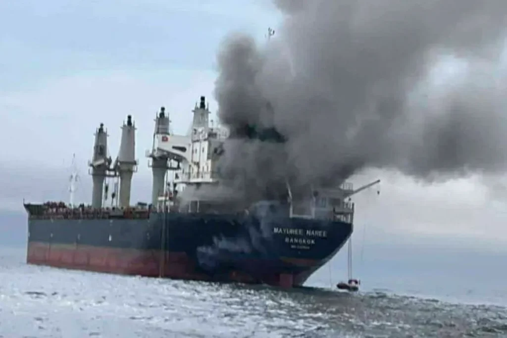 mayuree naree bulk carrier near the strait of hormuz