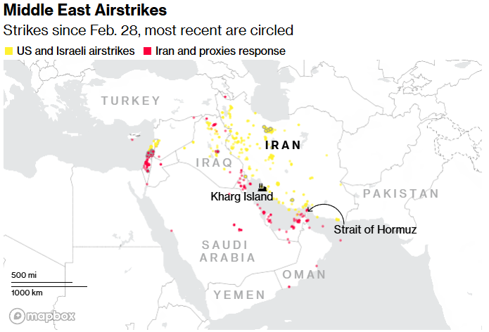 middle east airstrikes since feb 28