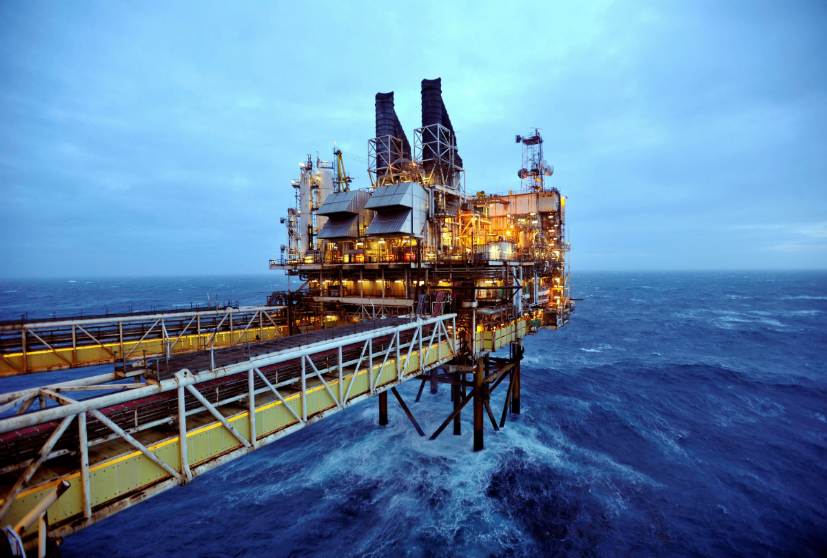 North Sea Oil Platform