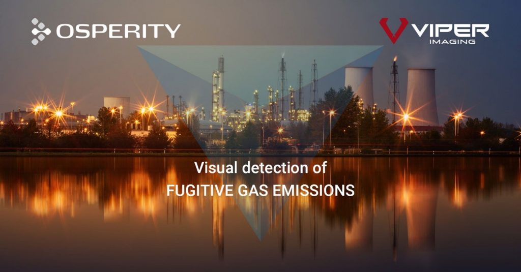 Osperity now offers visual detection of FUGITIVE GAS EMISSIONS, such as Methane, through its intelligent visual monitoring platform