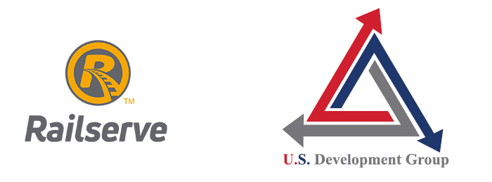 Railserve and USD Group Combination Logo