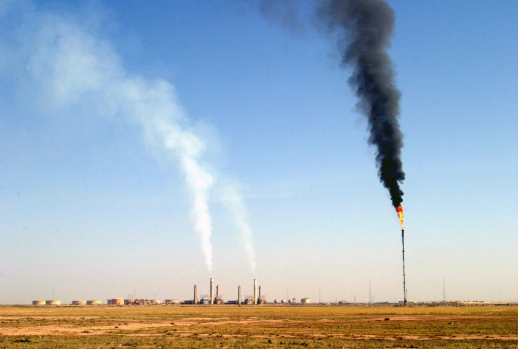 Refinery smoke