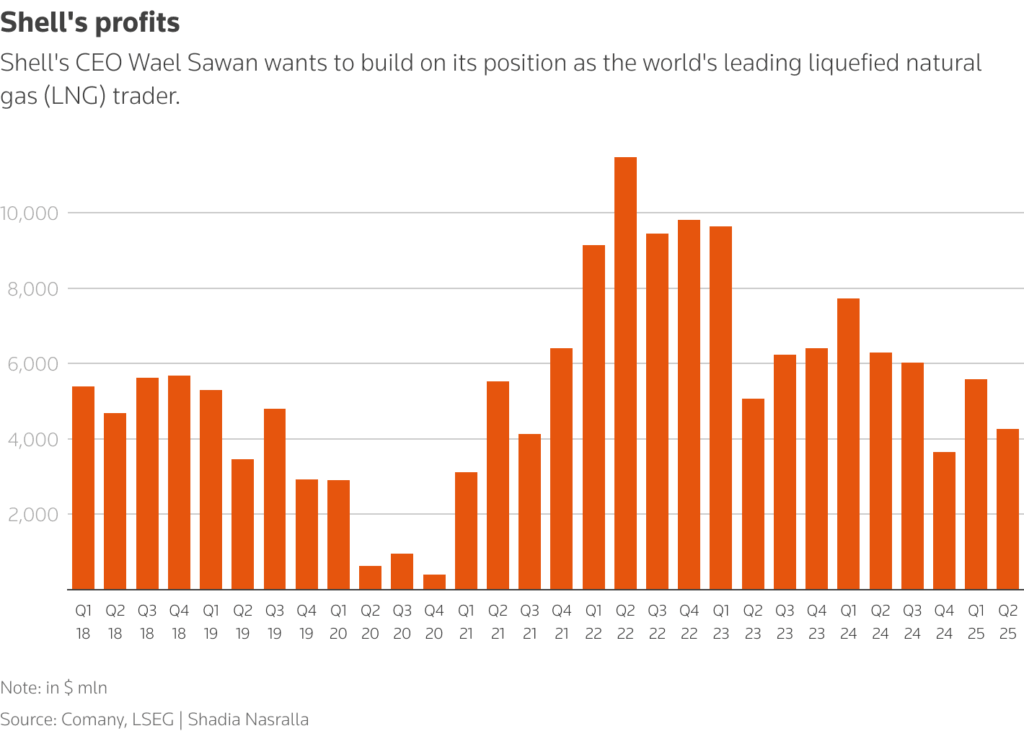 shells profits chart