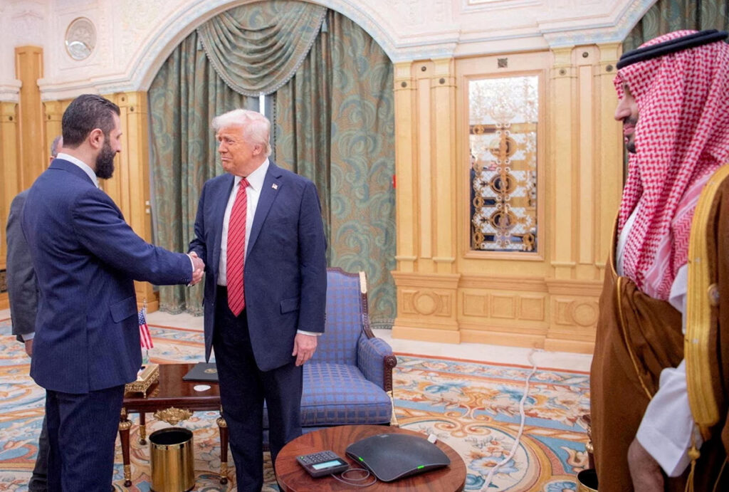 us president donald trump meets with syrian president ahmed al sharaa in riyadh, saudi arabia 1200x810