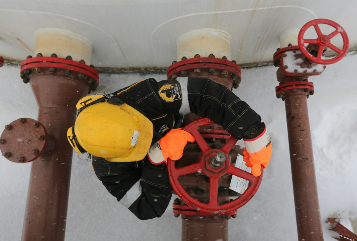 Oil Plant Worker