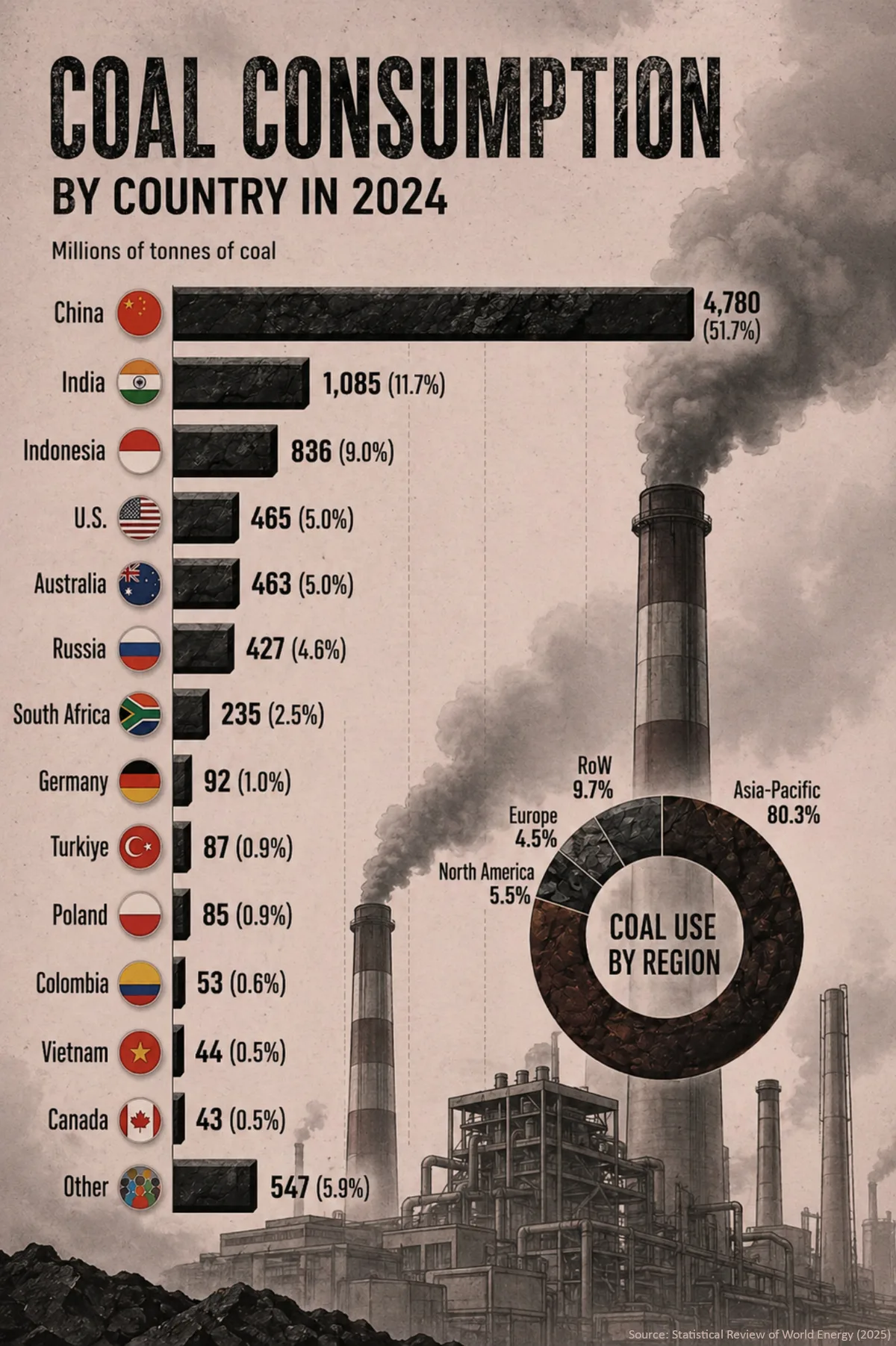 coal consumption by country china