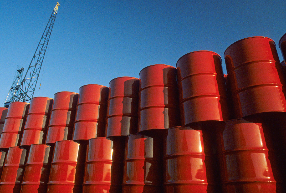Red Oil Barrels