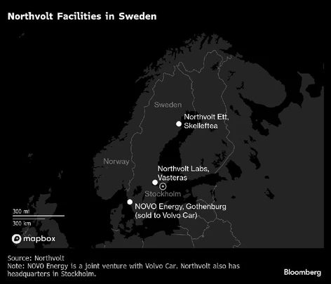 qw northvolt facilities in sweden